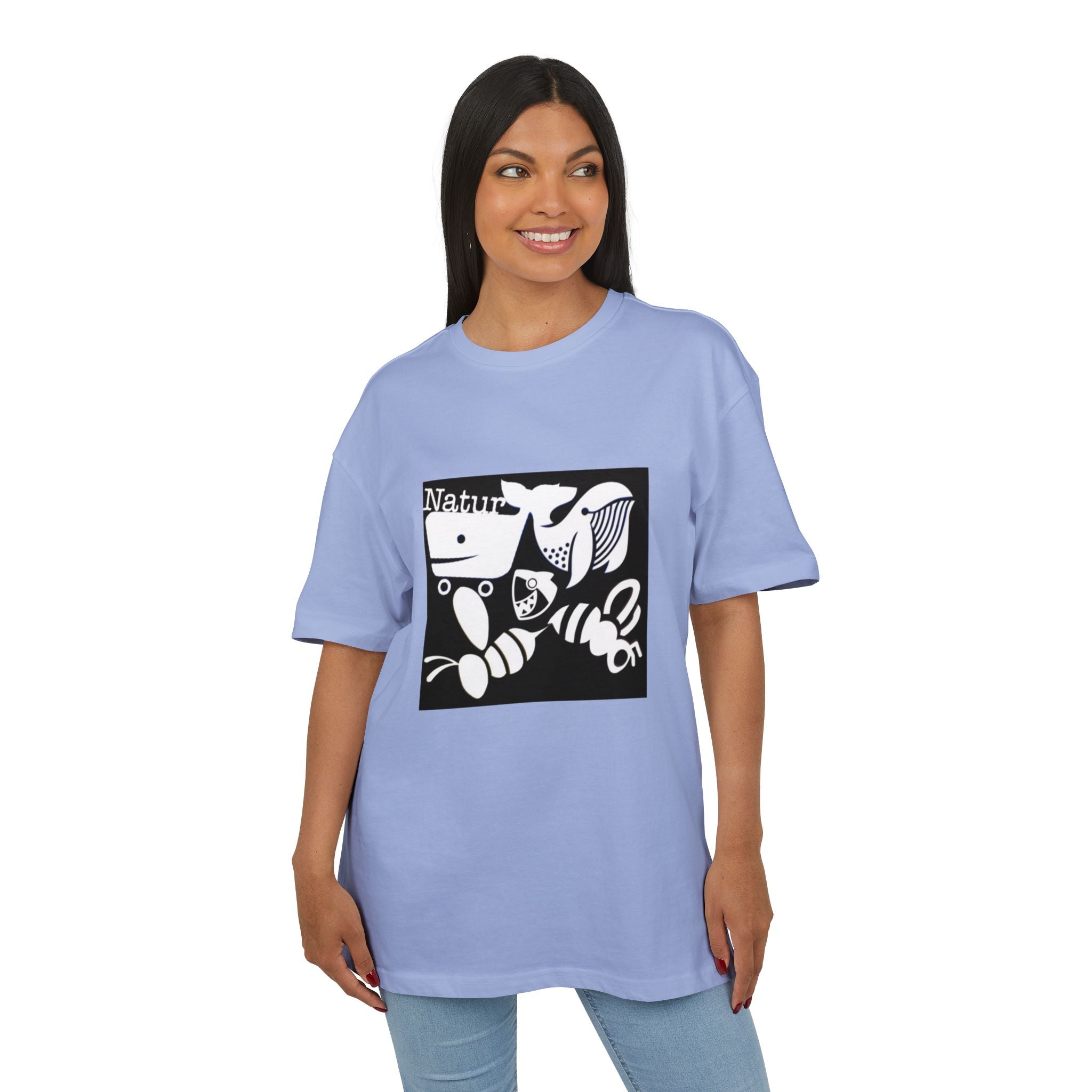 Nature-Inspired Oversize Tee - Unisex Graphic T-Shirt, Eco-Friendly Fashion, Casual Wear, Gift for Nature Lovers, Streetwear