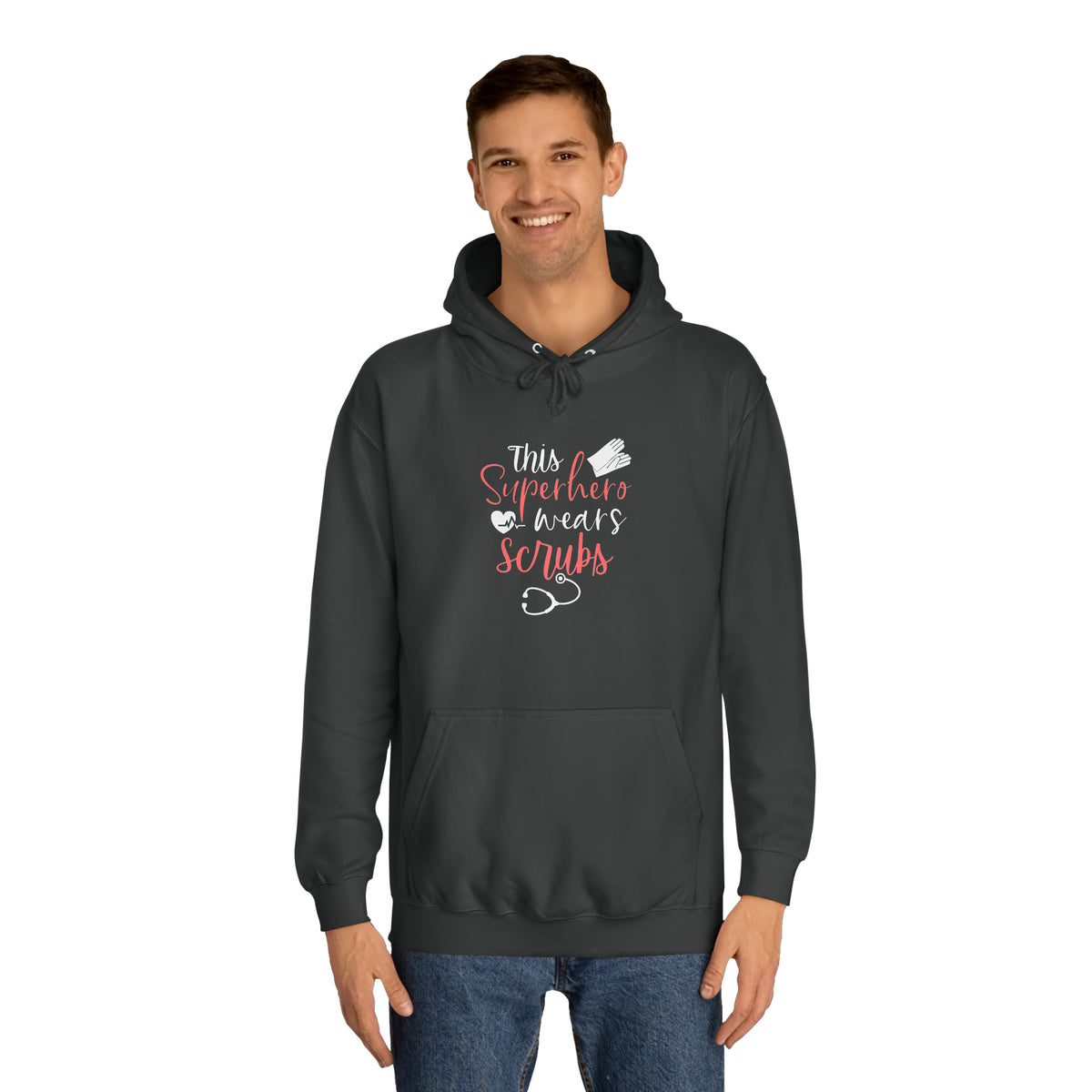 This Superhero Wears Scrubs Unisex Hoodie