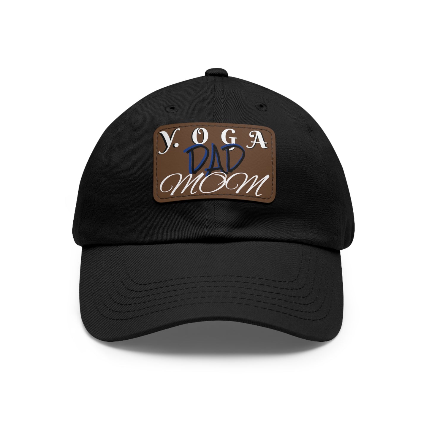 Yoga Dad Hat with Leather Patch - Casual Style for Active Parents