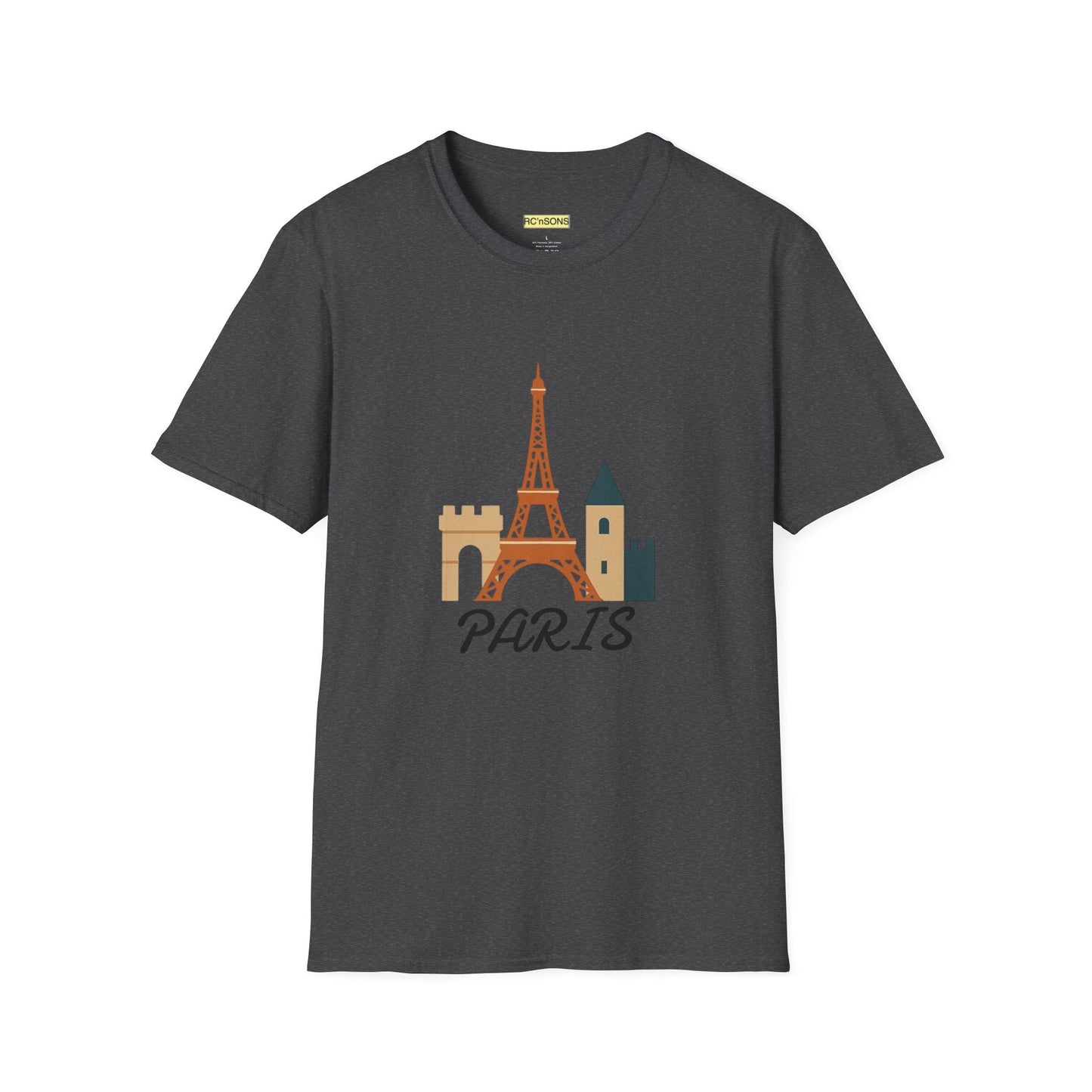 Paris Eiffel Tower Unisex T-Shirt, Travel Shirt, Vacation Tee, Parisian Style Apparel, Souvenir Clothing Printify