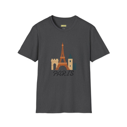 Paris Eiffel Tower Unisex T-Shirt, Travel Shirt, Vacation Tee, Parisian Style Apparel, Souvenir Clothing Printify