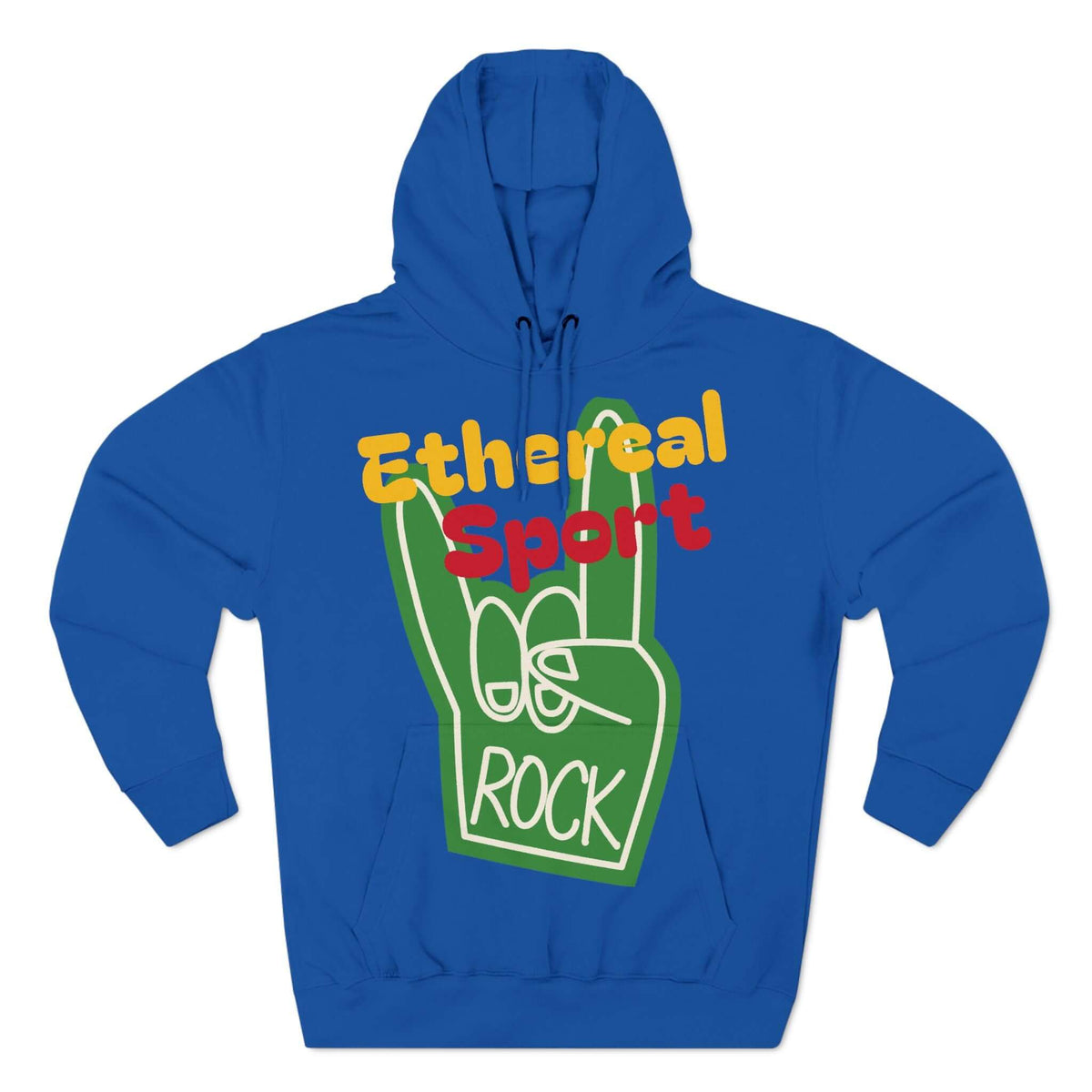 Fleece Hoodie - Ethereal Sport Rock Design