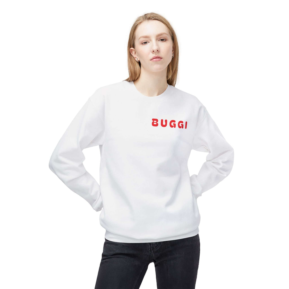 Unisex Midweight Softstyle Fleece Crewneck Sweatshirt-Buggi Design