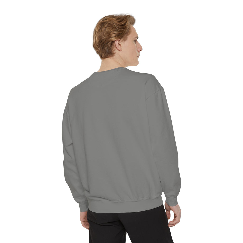 Garment-Dyed Sweatshirt, Cozy Unisex Pullover, Casual Comfortable Sweater, Perfect for Relaxing, Gift Idea for Friends and Family Printify
