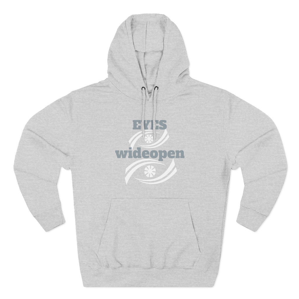 Fleece Hoodie, Cozy Warmth, Casual Style, Perfect for All Seasons, Gift for Friends, EYES wideopen Design Printify