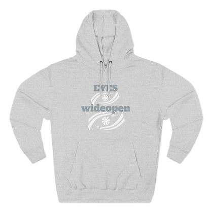 Fleece Hoodie, Cozy Warmth, Casual Style, Perfect for All Seasons, Gift for Friends, EYES wideopen Design Printify