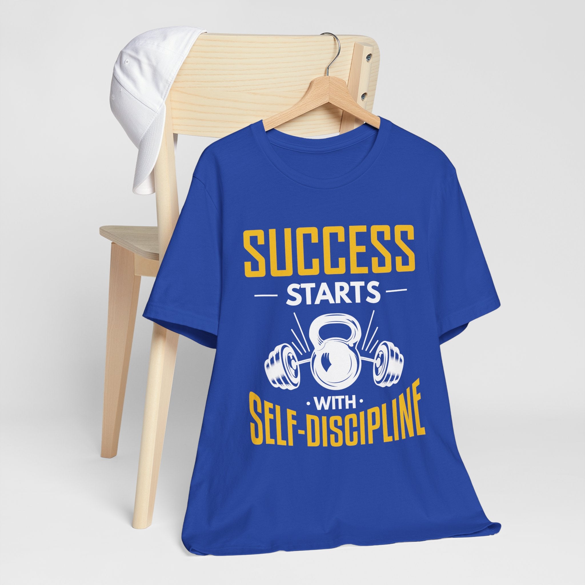 Le succès commence par le tee-shirt unisexe d’autodiscipline 