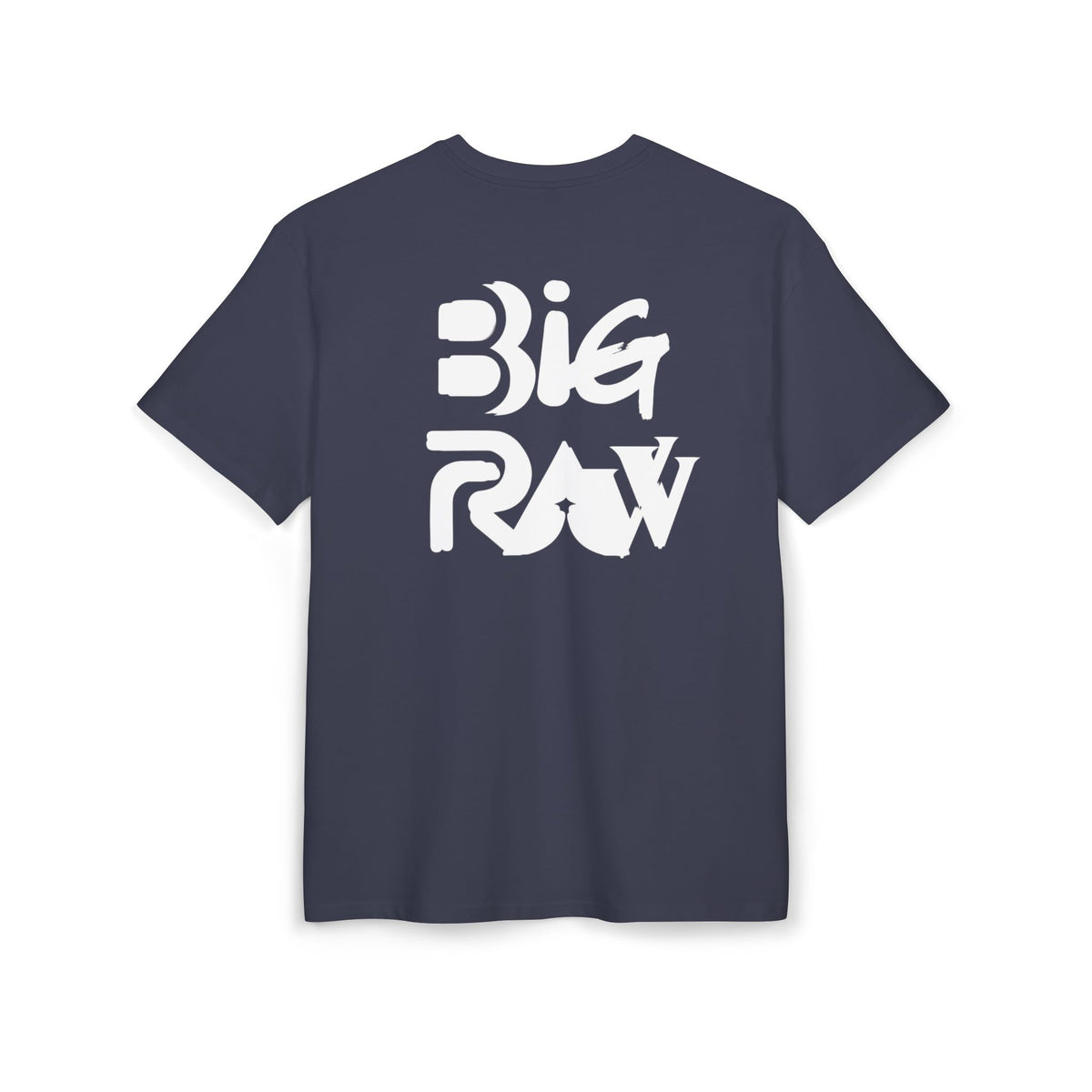 Oversize Tee Big Raw Print Unisex Heavy T-Shirt