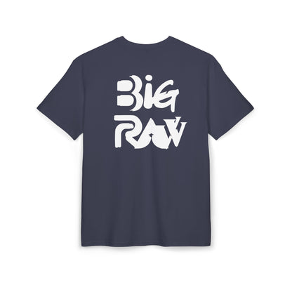 Oversize Tee Big Raw Print Unisex Heavy T-Shirt