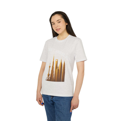 Urban Skyline Unisex T-Shirt, Creative Graphic Tee for Casual Wear, Gift for Architects, Tourists, Travel Lovers, Cityscape Apparel Printify