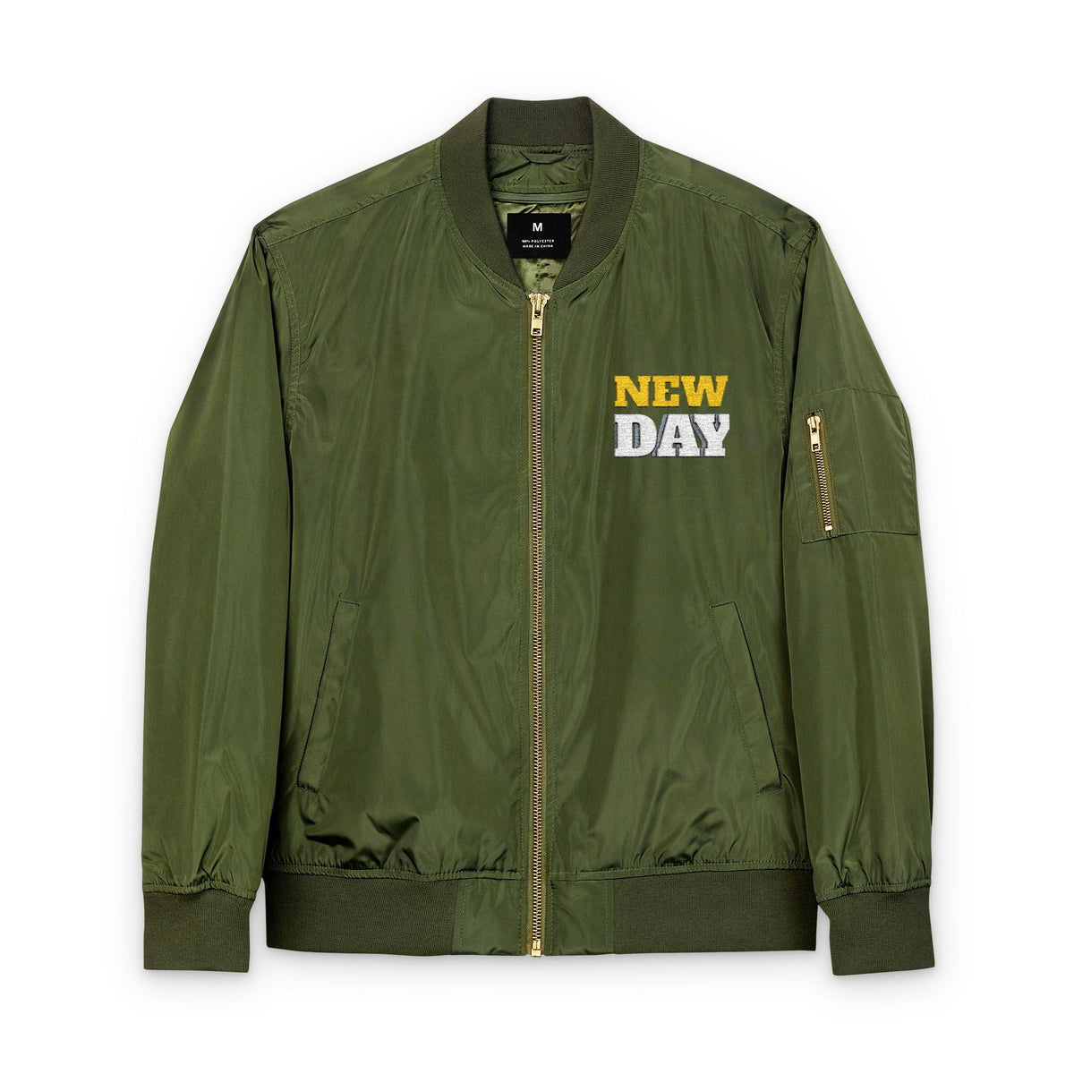 Embroidered Bomber Jacket - New Day Design Printify