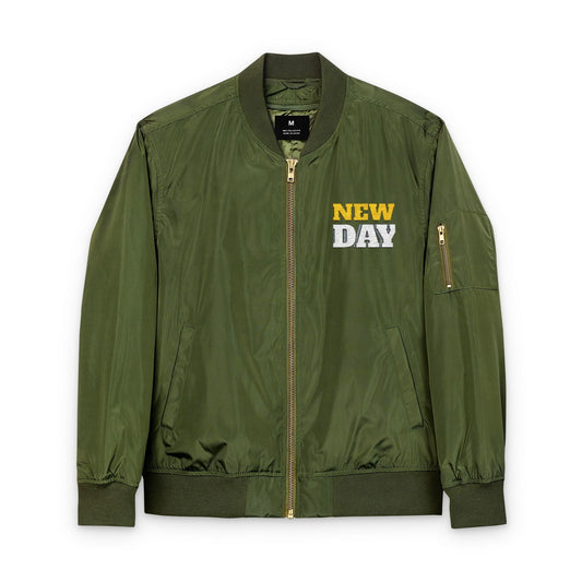 Embroidered Bomber Jacket - New Day Design Printify