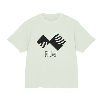 Unisex Urban Heavy Tee - Modern Graphic Design "Flicker" for Streetwear Enthusiasts