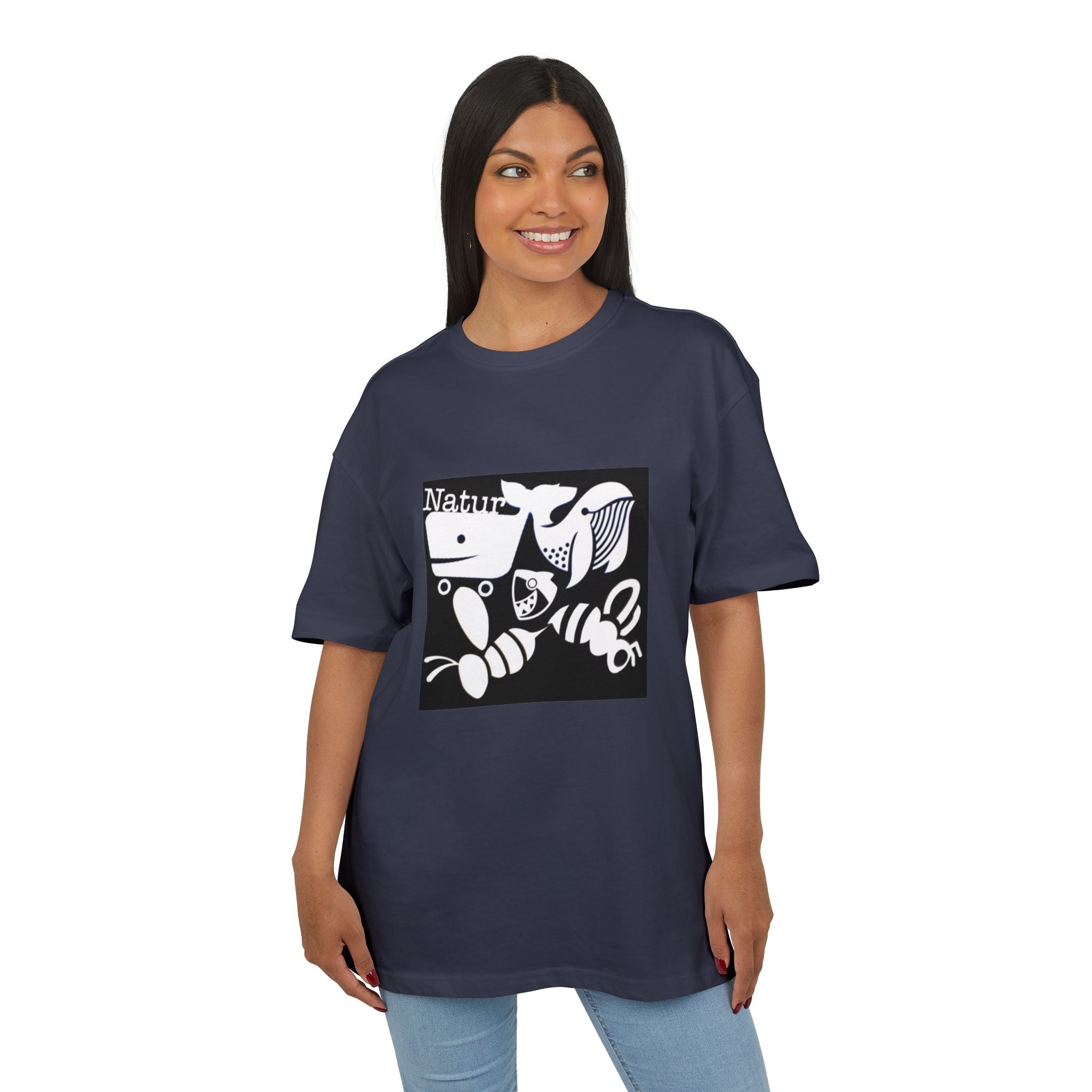 Nature-Inspired Oversize Tee - Unisex Graphic T-Shirt, Eco-Friendly Fashion, Casual Wear, Gift for Nature Lovers, Streetwear