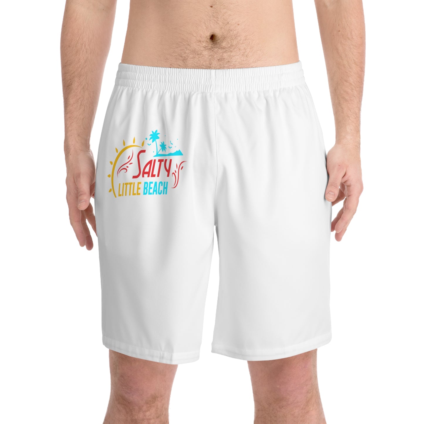 Men's Elastic Beach Shorts (AOP)
