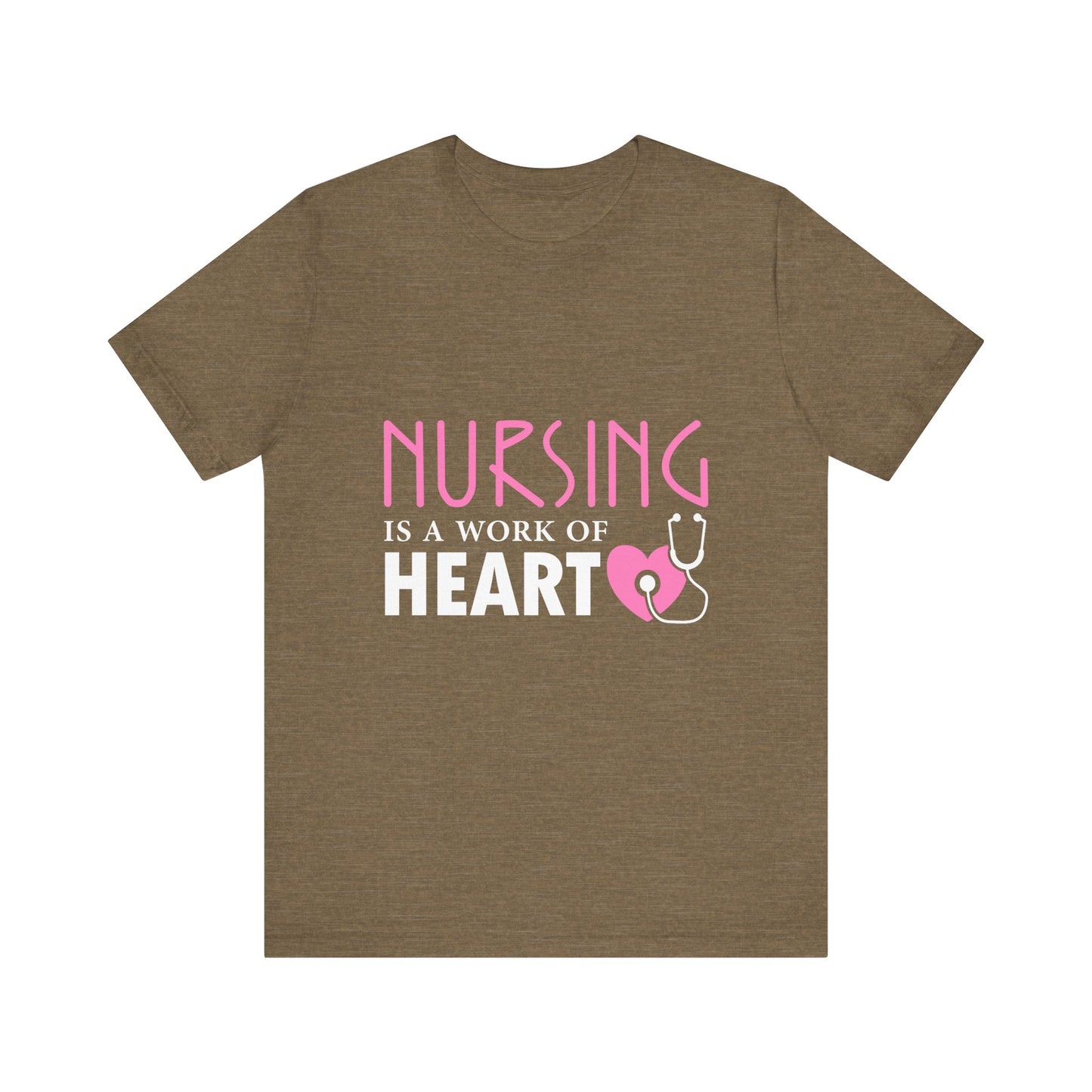 Nursing Is A Work Of Heart Unisex Tee