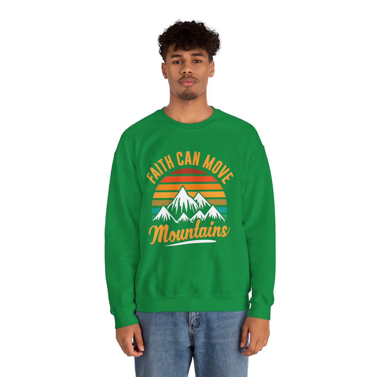 Faith Can Move Mountains Sweat-shirt unisexe 
