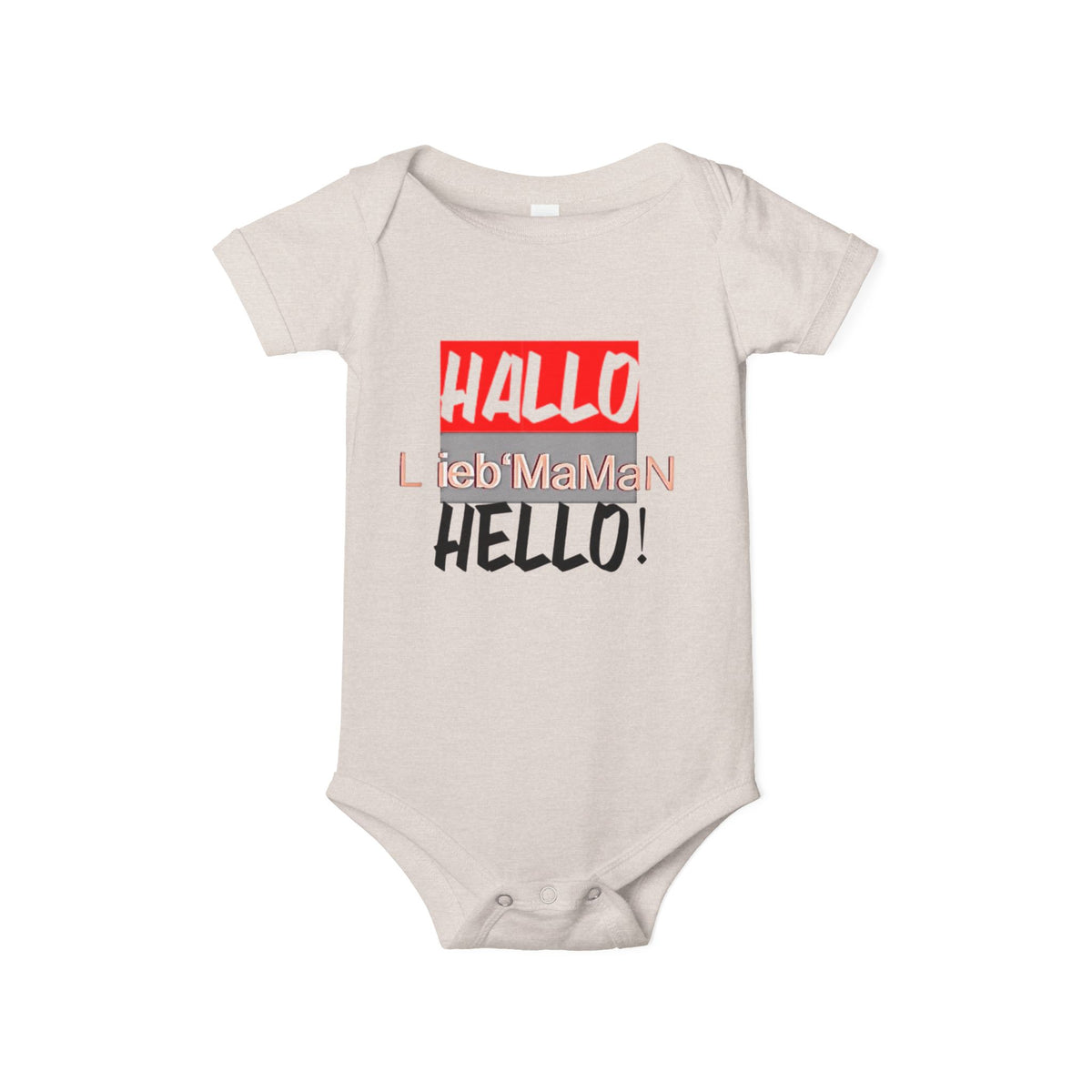 Hello Baby Bodysuit - Cute Multilingual Infant Jersey One Piece