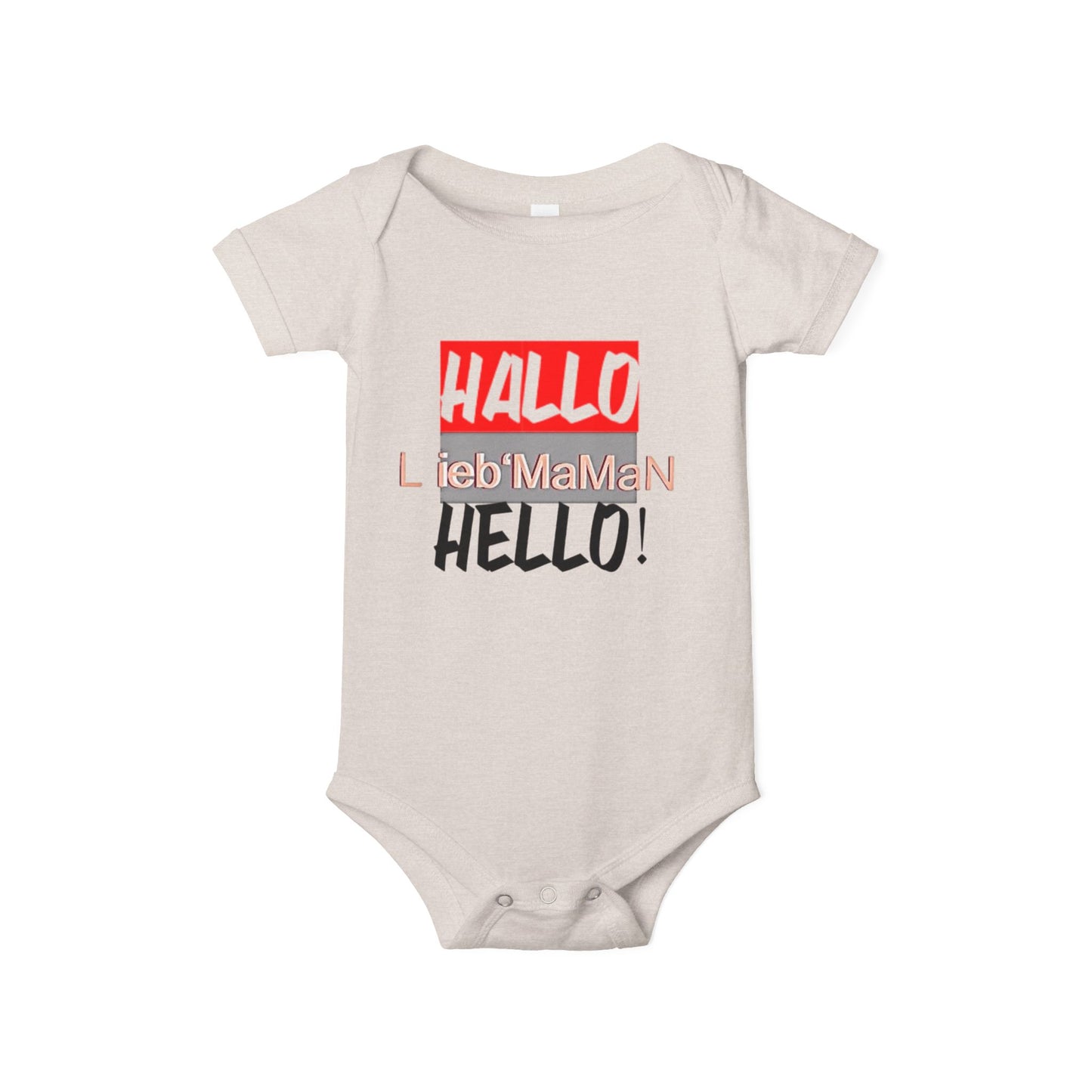 Hello Baby Bodysuit - Cute Multilingual Infant Jersey One Piece