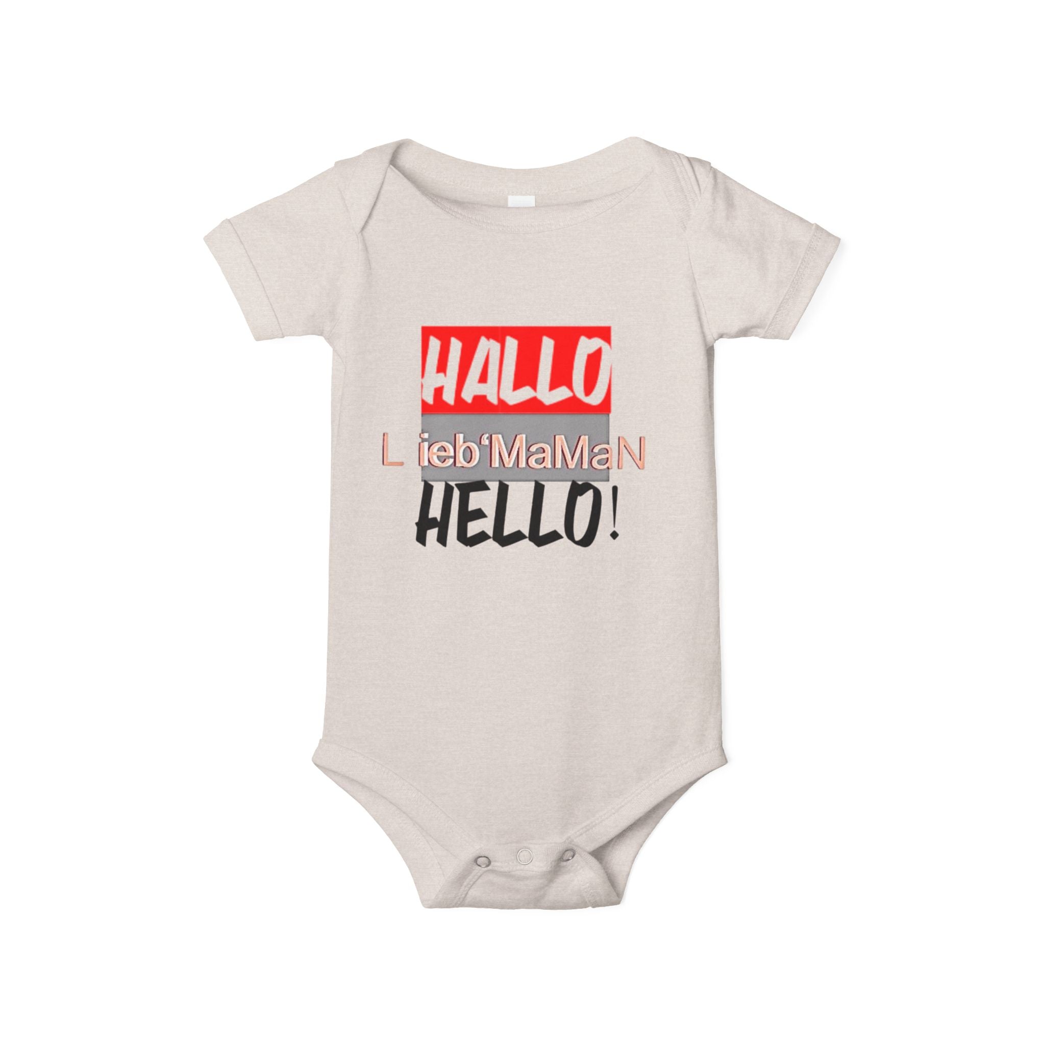 Hello Baby Bodysuit - Cute Multilingual Infant Jersey One Piece