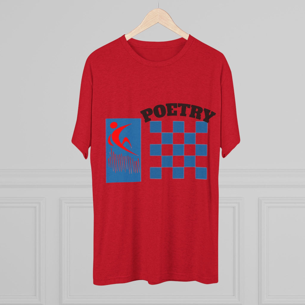 Poetry Inspired Unisex Tri-Blend Crew Tee - Soft Casual Wear for Artistic Souls, Perfect for Poetry Lovers, Gift for Writers, Creative [...] Printify
