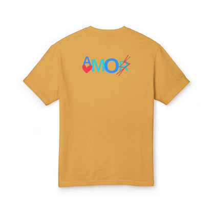 T-Shirt AMORX Unisex Garment-Dyed Heavyweight Cotton Tee