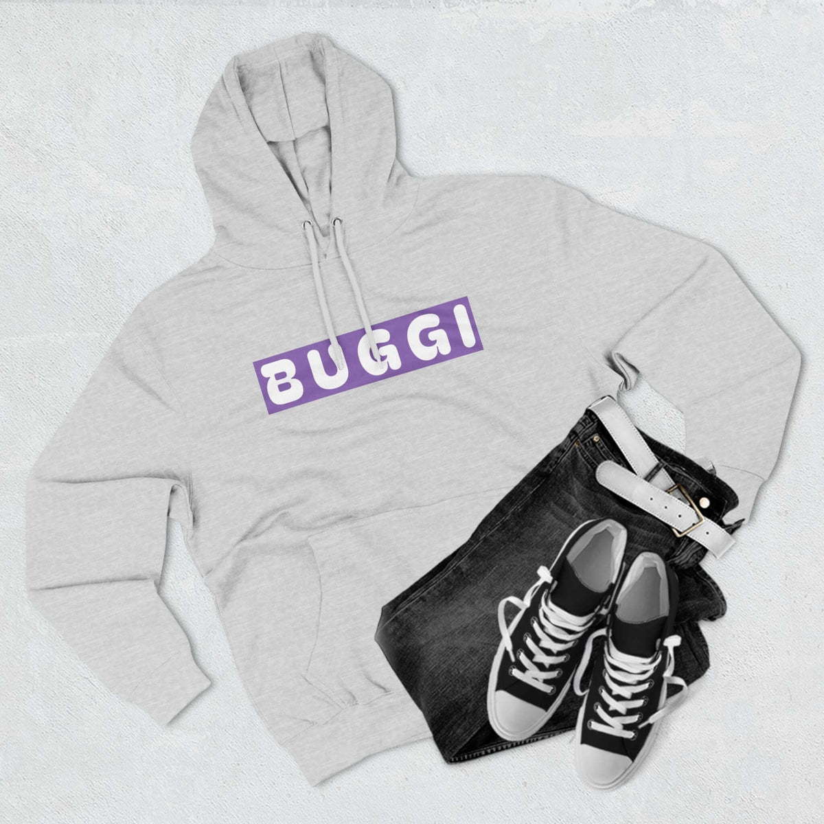 Hoodie BUGGI RC'nSONS Three-Panel Fleece Printify