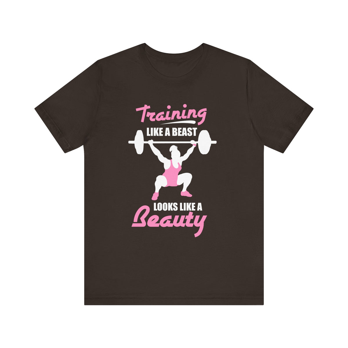 S’entraîner comme une bête ressemble à un tee-shirt unisexe de beauté 