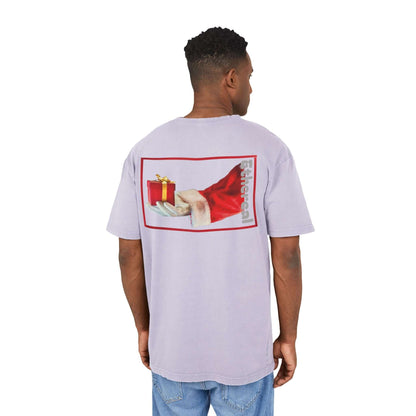 Tee Santa Claus Acid Washed Men's Oversize Heavy