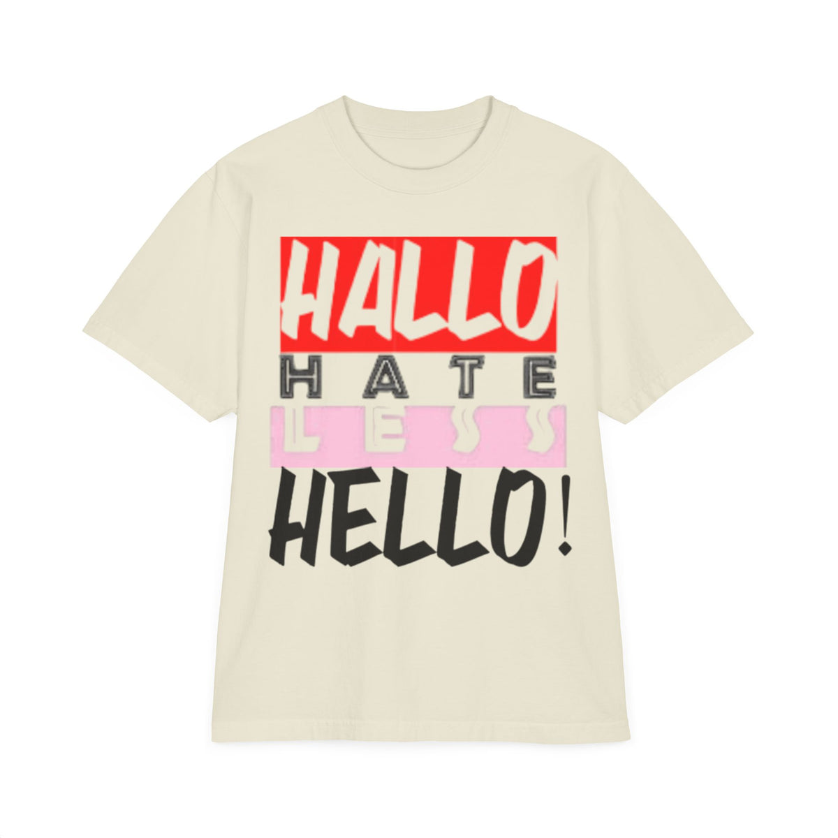 Hate Less Unisex Drop-Shoulder T-Shirt - Trendy Casual Wear