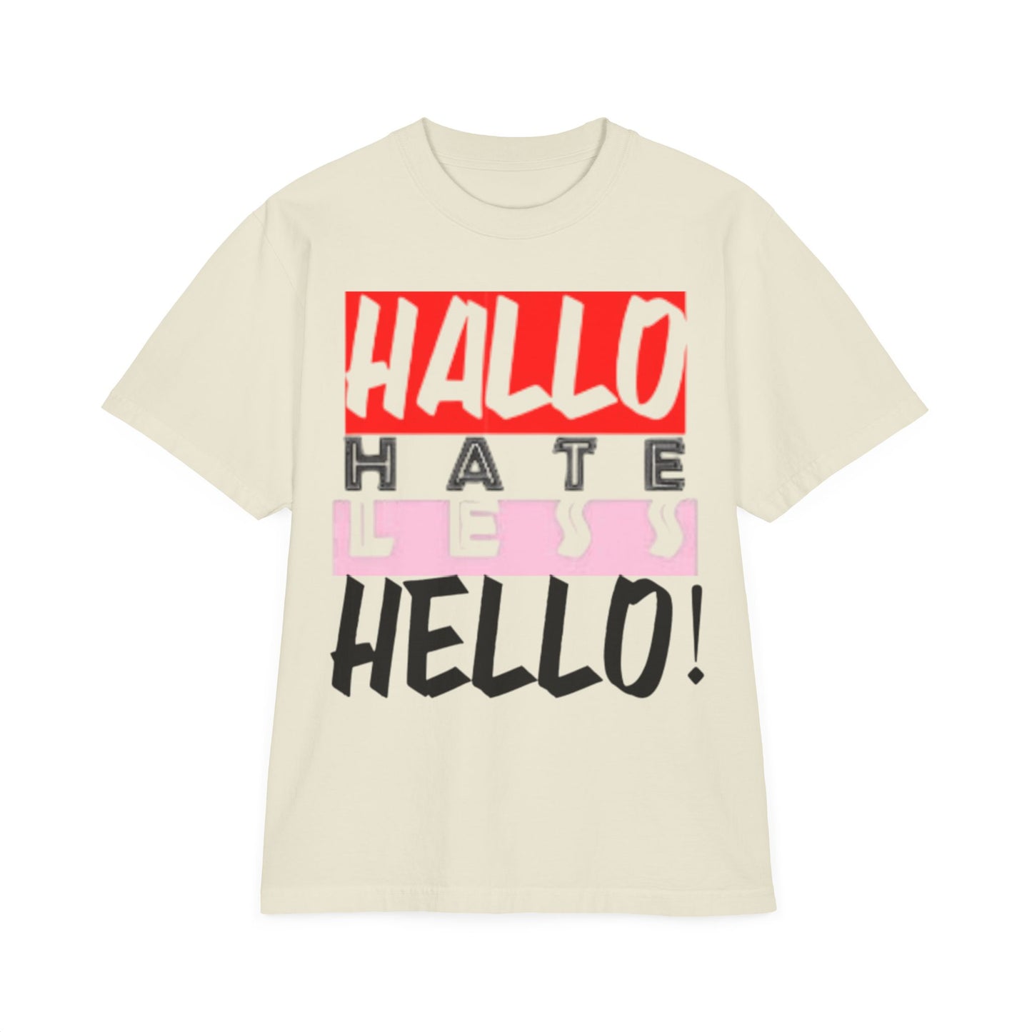 Hate Less Unisex Drop-Shoulder T-Shirt - Trendy Casual Wear
