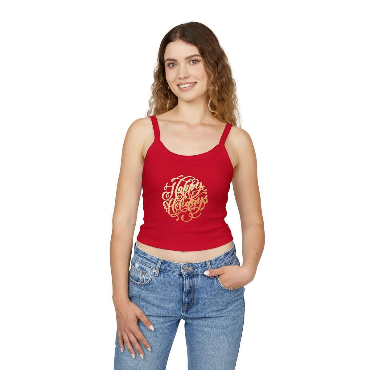Tank Top - Happy Holiday Print