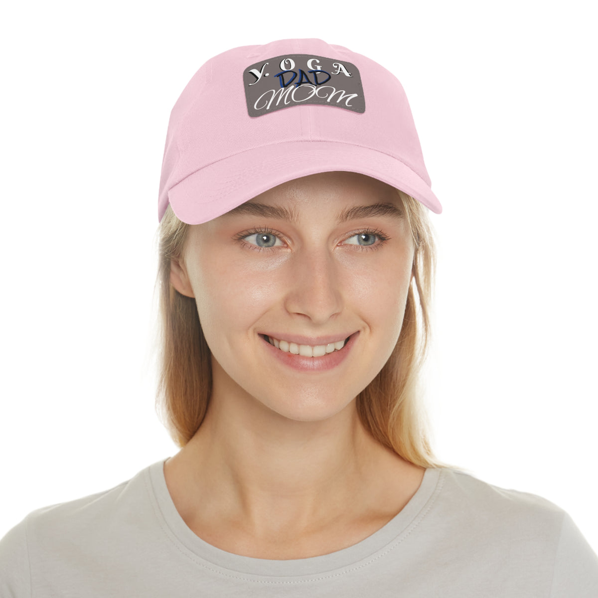 Yoga Dad Hat with Leather Patch - Casual Style for Active Parents