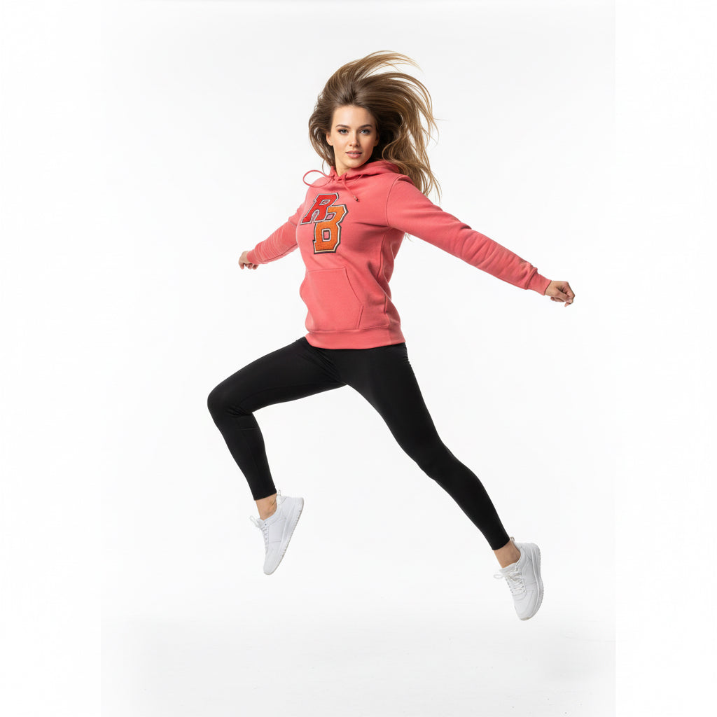 Letterman RB Hoodie — Garment-Dyed Athletic Pullover Printify