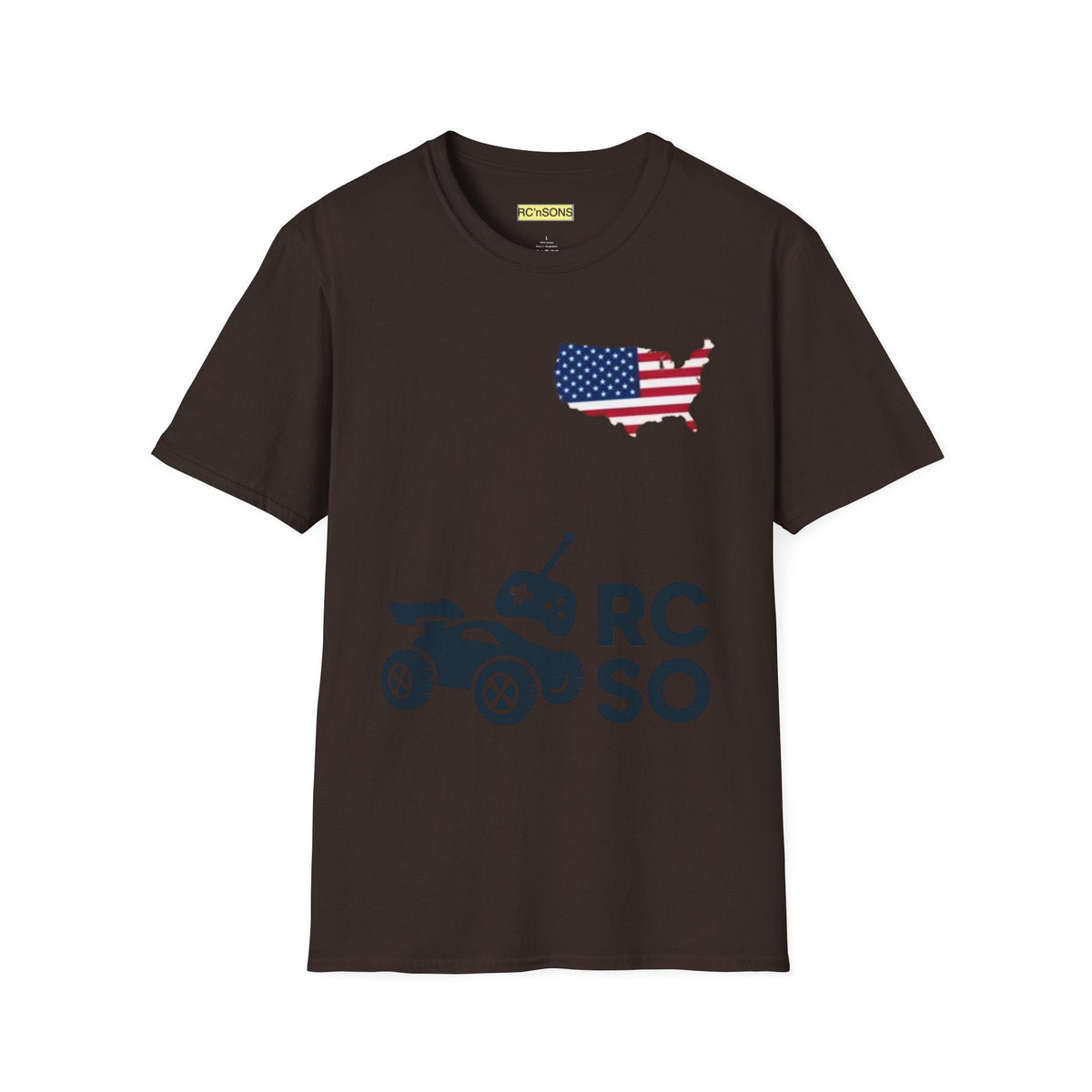 American Flag Tee - Unisex Softstyle T-Shirt for Patriotic Celebrations, 4th of July, Veterans Day, Casualwear, Gift Idea Printify