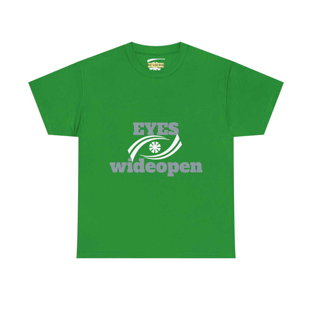 Eyes Wide Open Unisex Heavy Cotton Tee | Everyday Wear, Gift for Dreamers, Casual Shirt, Inspirational Apparel, Unisex T-Shirt Printify