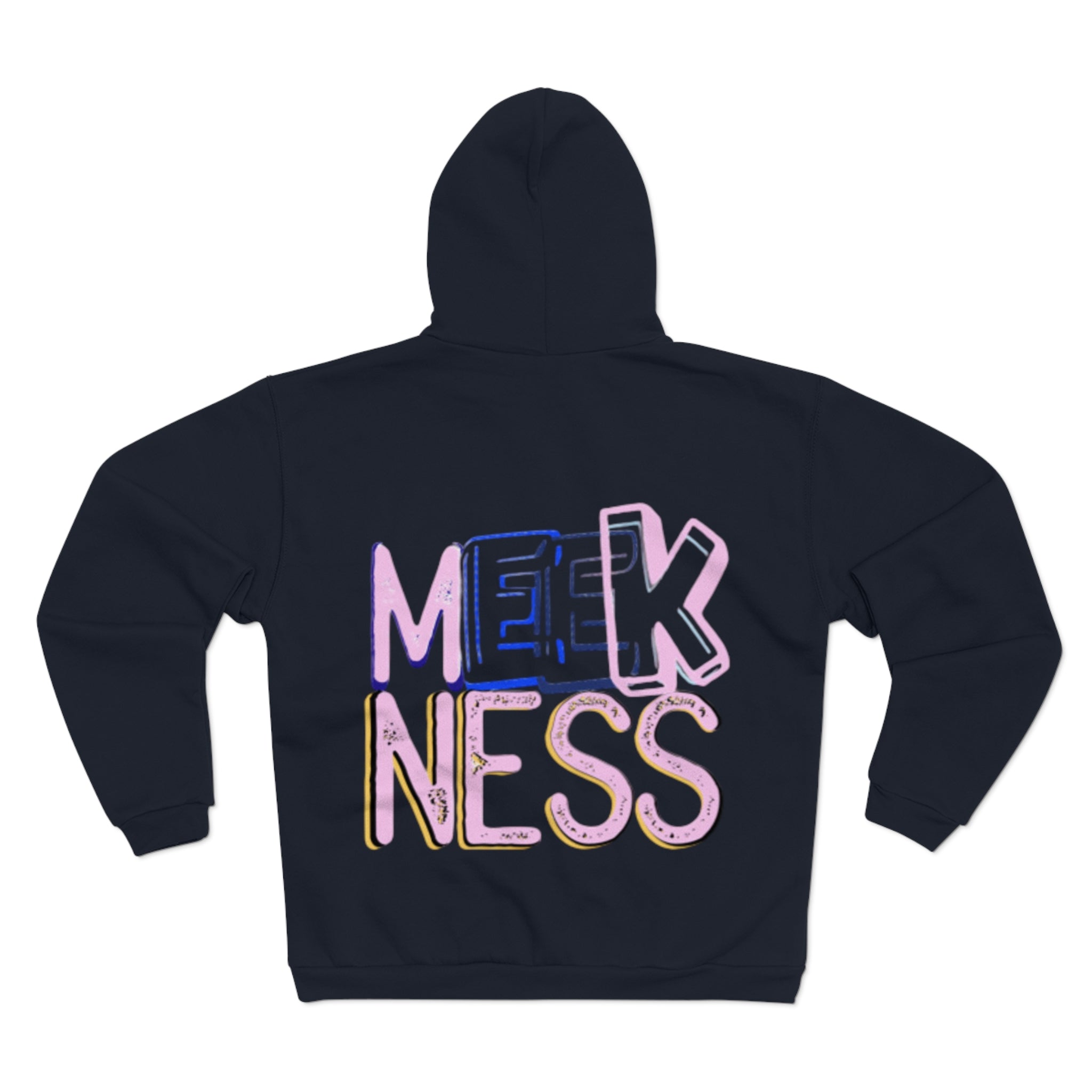 Meekness Unisex Hooded Zip Sweatshirt - Stylish Graphic Zip Hoodie for Everyday Comfort