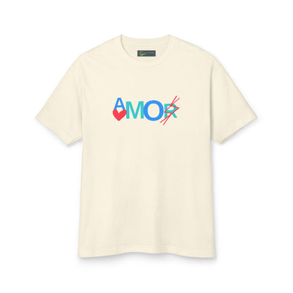 T-Shirt AMORX Unisex Garment-Dyed Heavyweight Cotton Tee