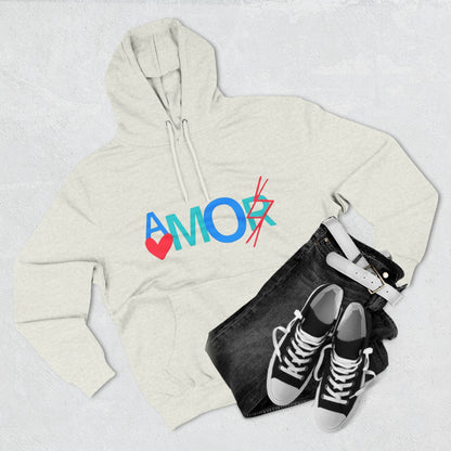 Amor Three-Panel Fleece Hoodie