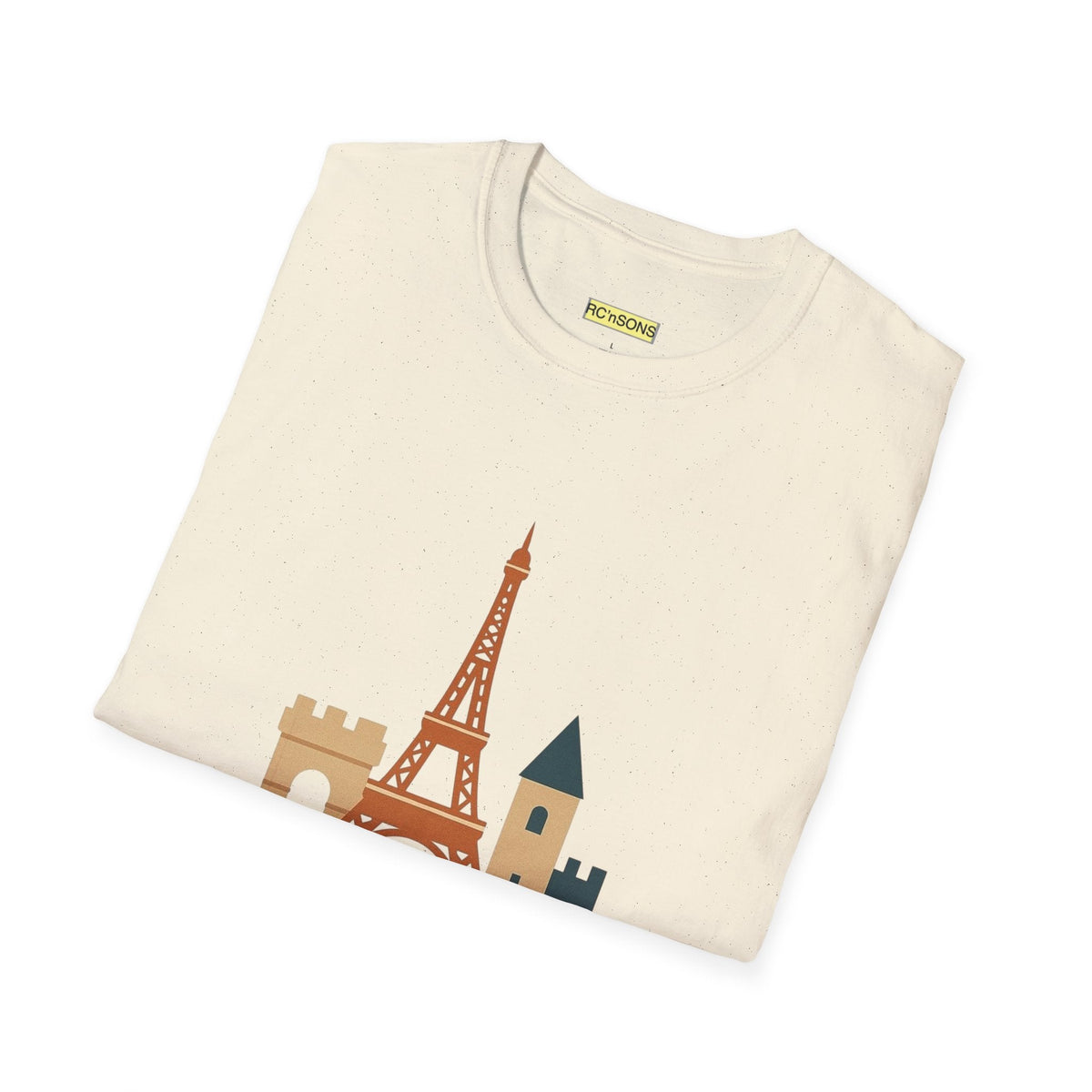 Paris Eiffel Tower Unisex T-Shirt, Travel Shirt, Vacation Tee, Parisian Style Apparel, Souvenir Clothing Printify