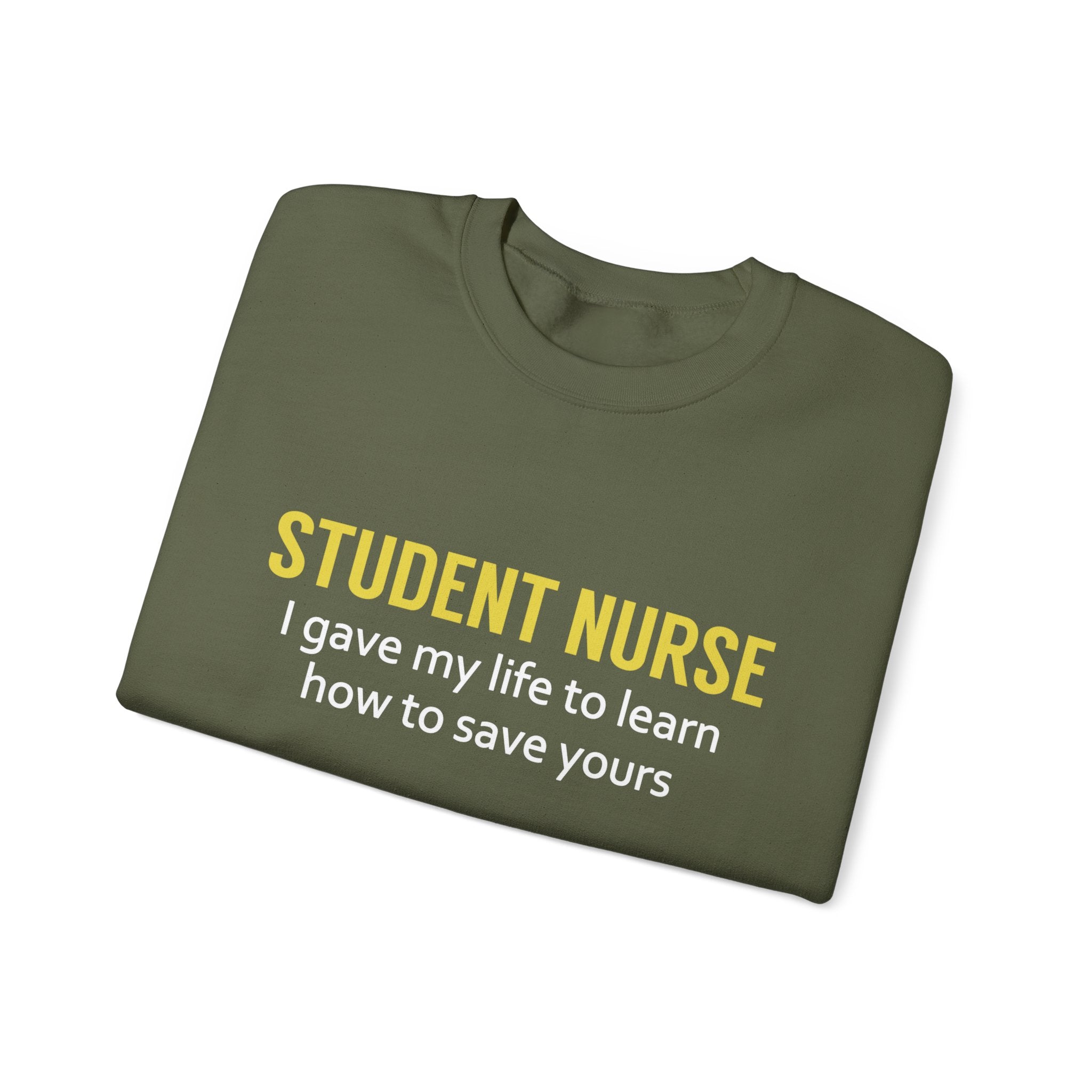 Sweat-shirt unisexe étudiant infirmière 