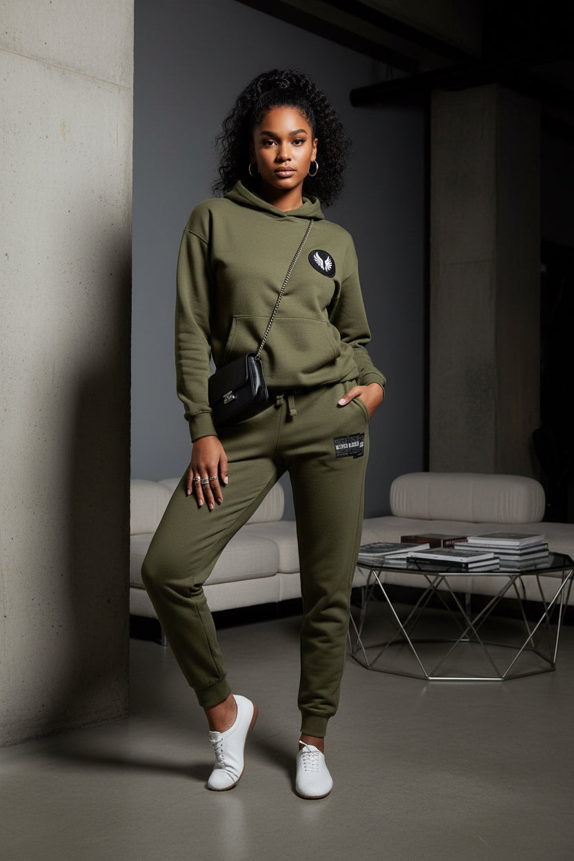 Blessed Embroidered Sweatpants — Fleece Joggers with 'blessed' Script