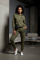 Blessed Embroidered Sweatpants — Fleece Joggers with 'blessed' Script