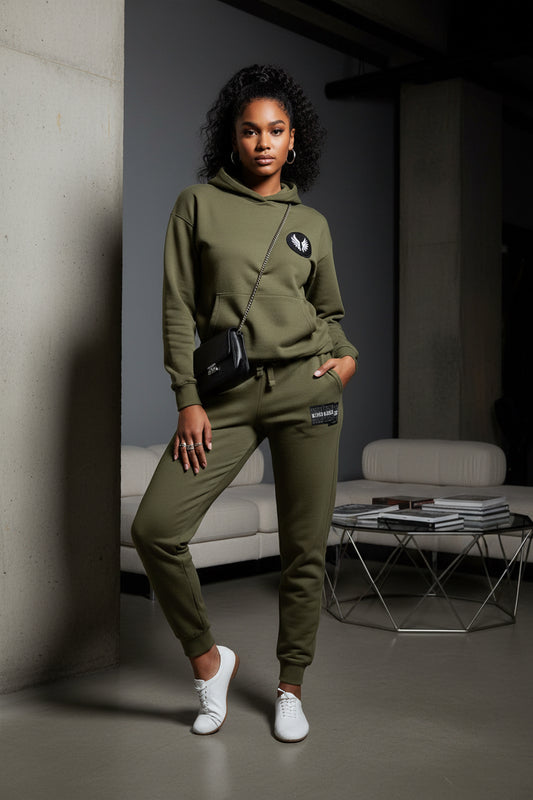 Blessed Embroidered Sweatpants — Fleece Joggers with 'blessed' Script