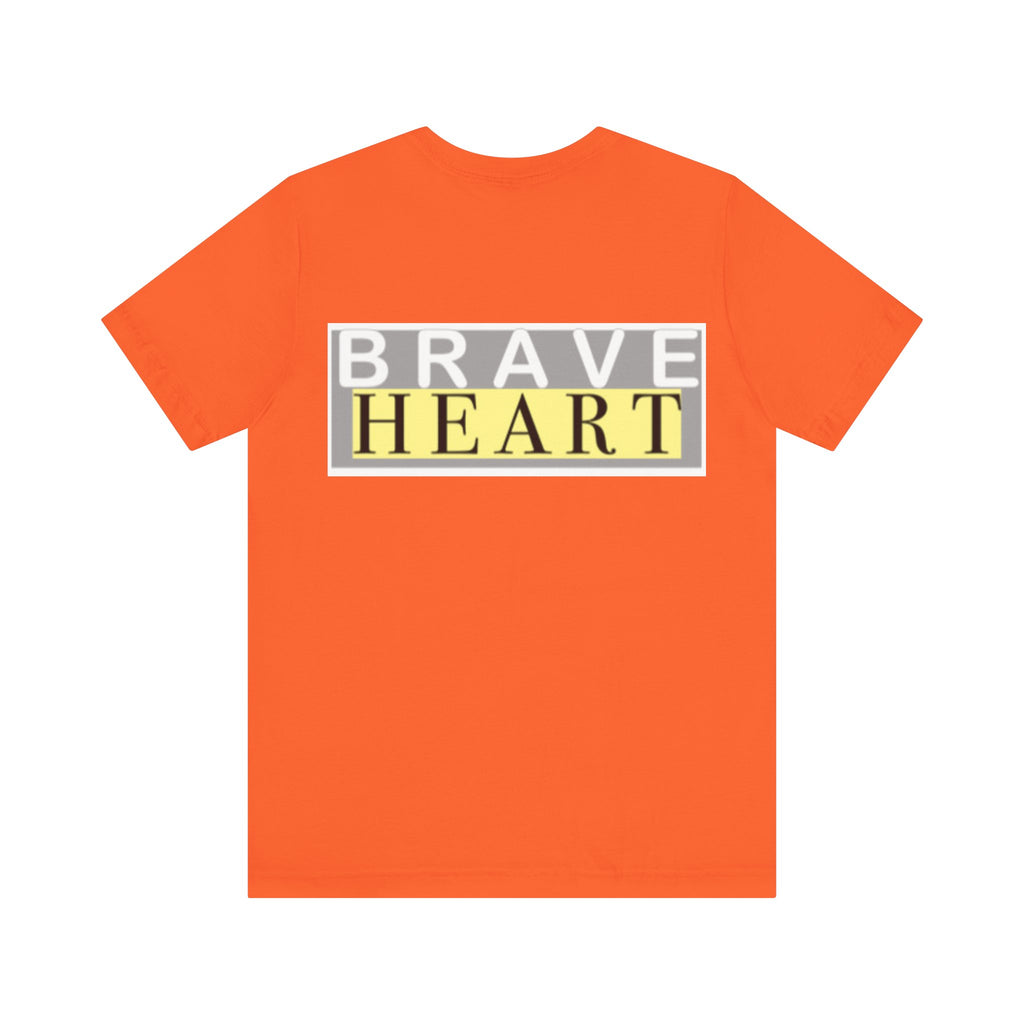 Brave Heart Unisex Tee, Inspirational T-Shirt, Gift for Champions, Casual Wear, Motivational Apparel