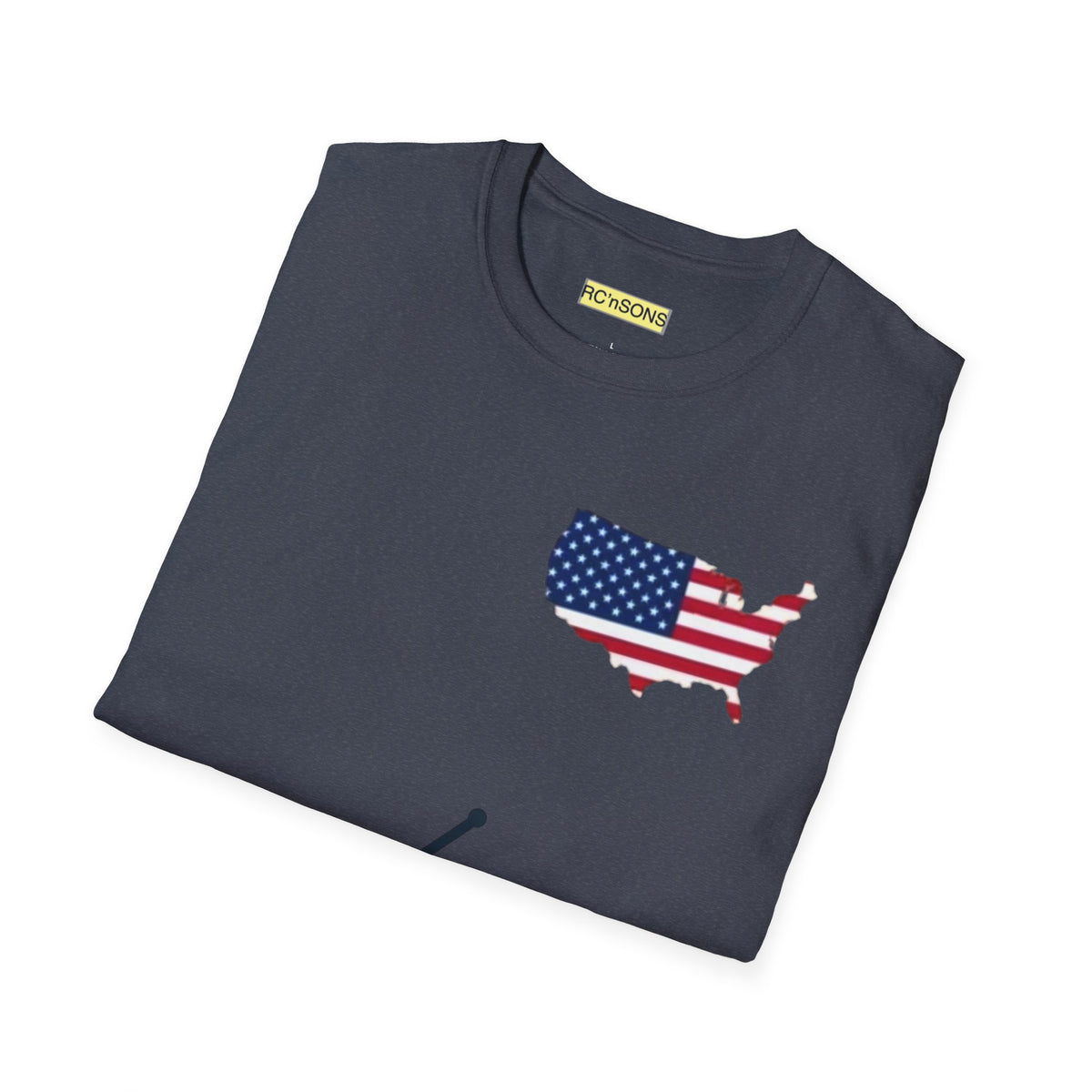 American Flag Tee - Unisex Softstyle T-Shirt for Patriotic Celebrations, 4th of July, Veterans Day, Casualwear, Gift Idea