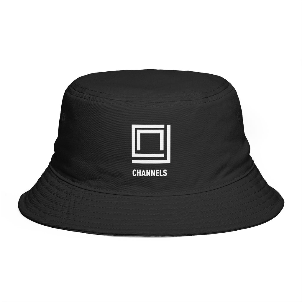Channels Bucket Hat — Brown Casual Streetwear Sun Hat