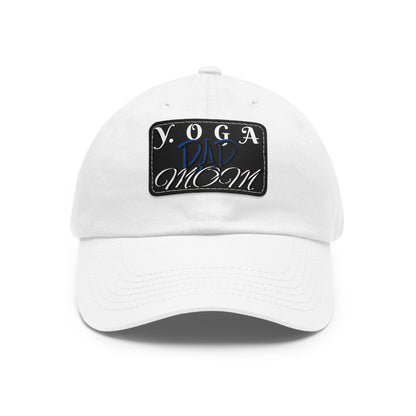 Yoga Dad Hat with Leather Patch