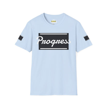 Motivational Unisex Softstyle T-Shirt | Progress Tee, Gift for Teens, Casual Wear, Workout Shirt, Inspirational Apparel Printify