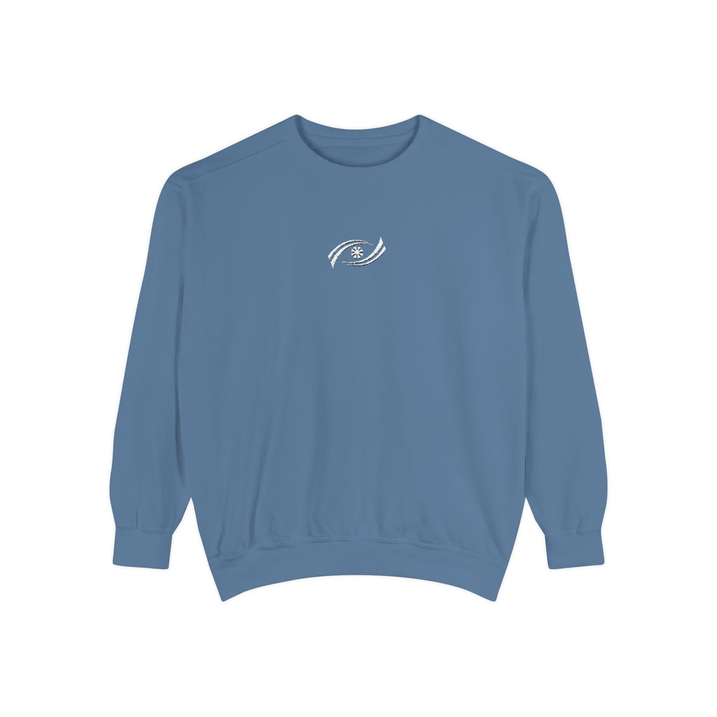 Garment-Dyed Sweatshirt, Cozy Unisex Pullover, Casual Comfortable Sweater, Perfect for Relaxing, Gift Idea for Friends and Family Printify